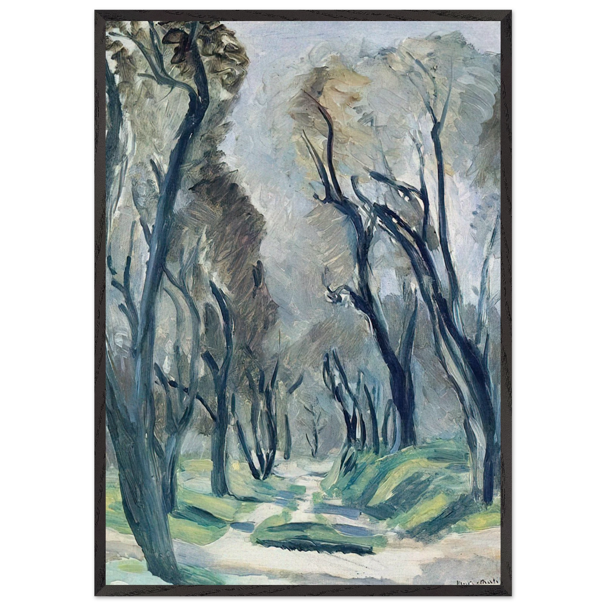 AVENUE OF OLIVE TREES 1952 - Henri Matisse Framed Art Print – Black Wooden Frame - Default Title - -Framed Art Print