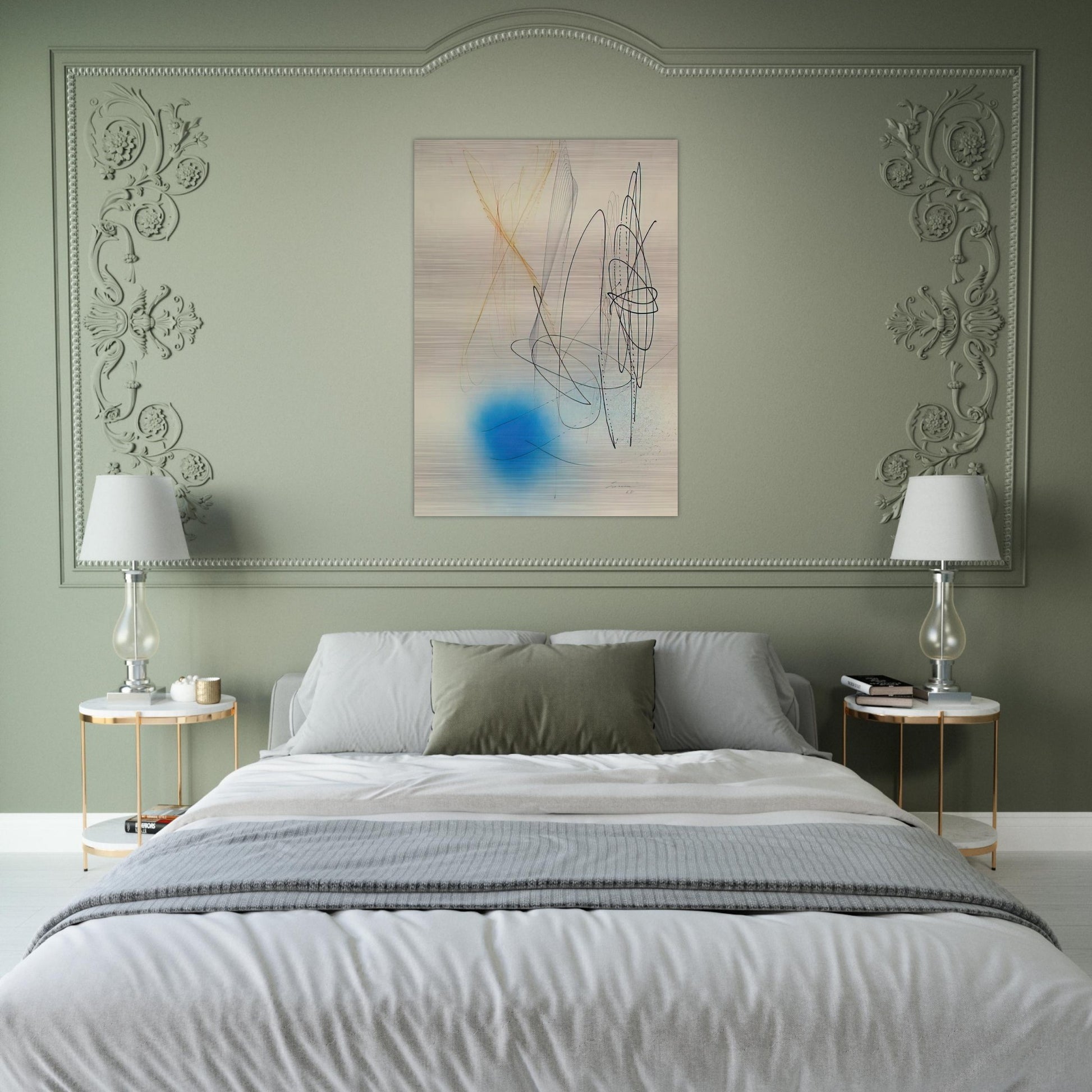 Abstract Composition - 1968 - John Ferren Brushed Aluminum Print - 70x100 cm / 28x40 inches | John Ferren Aluminum Print | John Ferren Prints