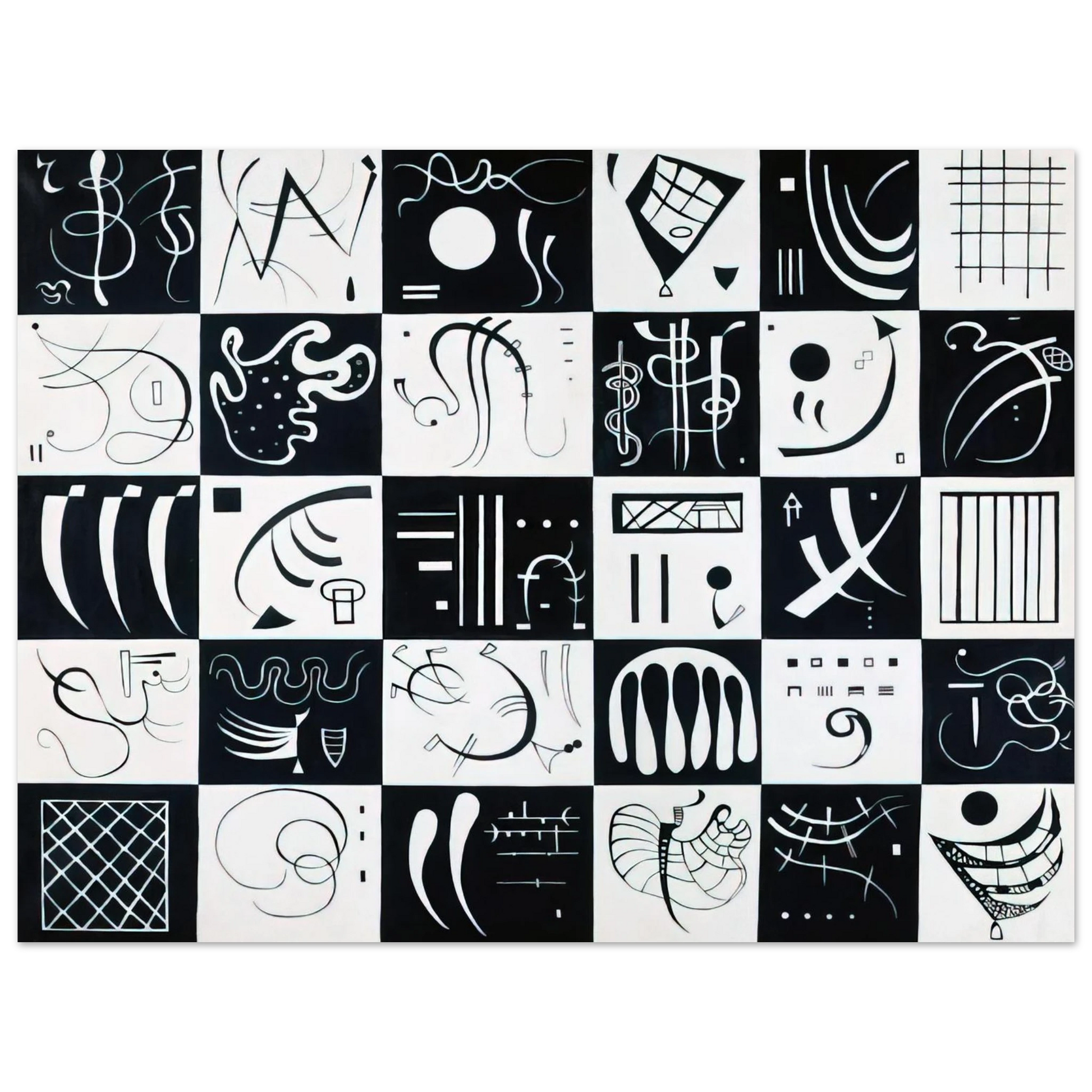 Wassily Kandinsky - THIRTY 1937 Fine Art Poster - Default Title