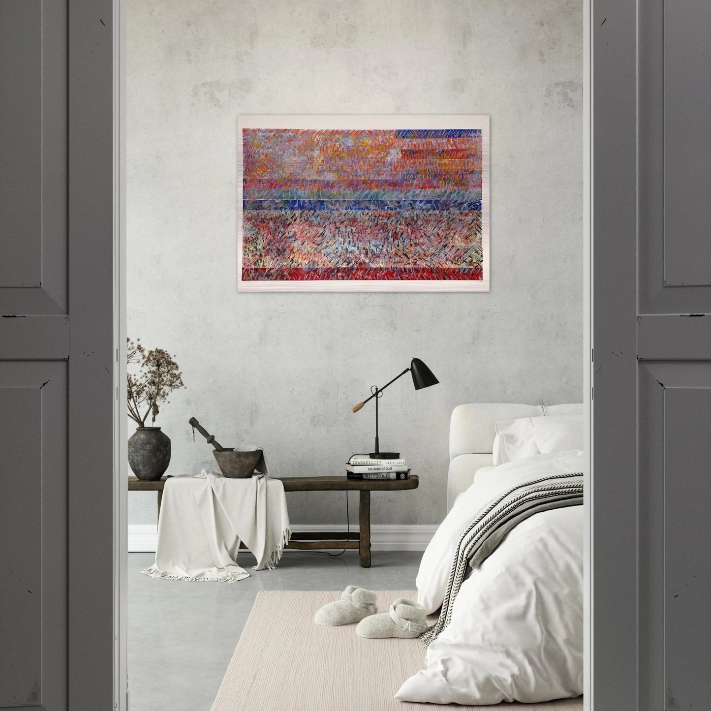 St. Albans - Sam Gilliam Brushed Aluminum Print - 70x100 cm / 28x40 inches | Sam Gilliam Aluminum Print | Sam Gilliam Prints