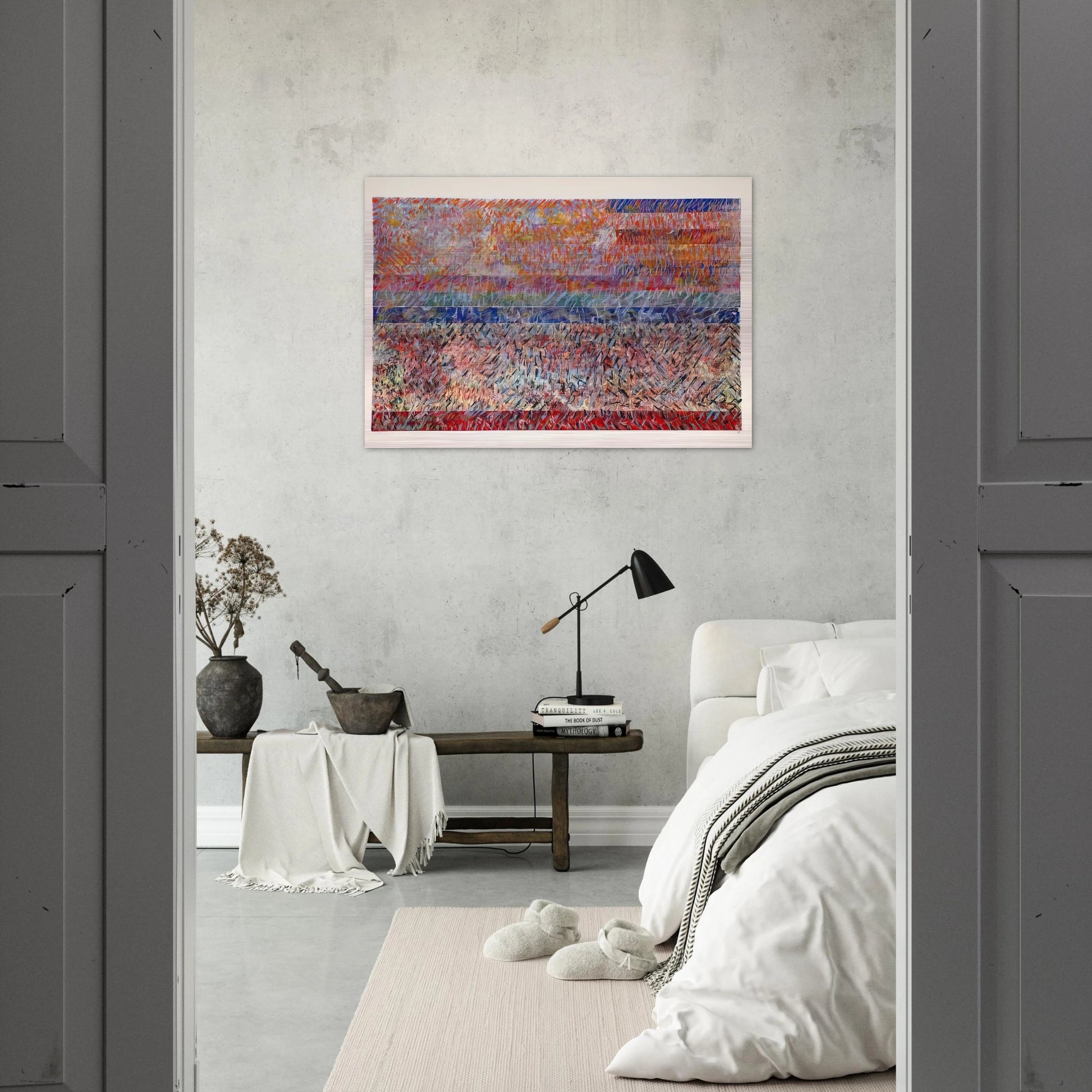 St. Albans - Sam Gilliam Brushed Aluminum Print - 70x100 cm / 28x40 inches | Sam Gilliam Aluminum Print | Sam Gilliam Prints