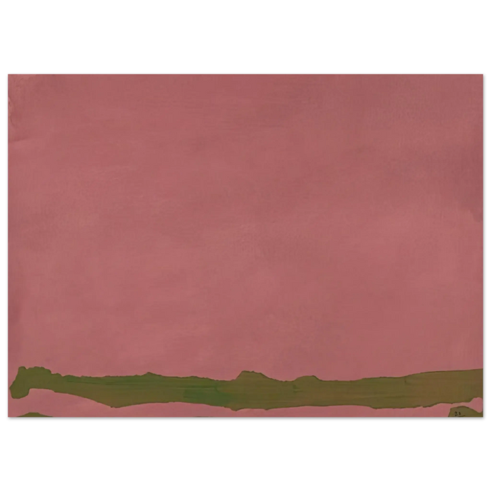 Helen Frankenthaler - Green Likes Mauve - 1970 Wall art - 50x70 cm / 20x28 Inches - Fine Art Poster - -