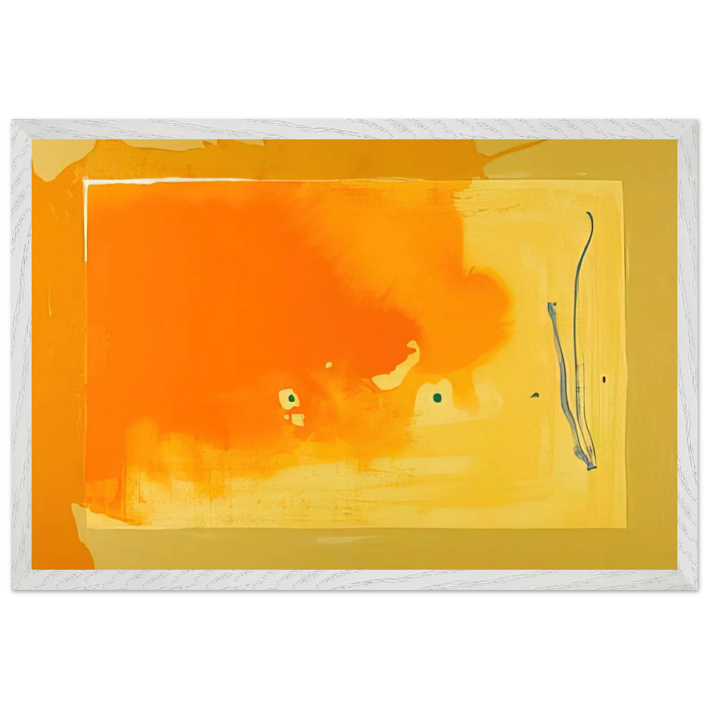 Helen Frankenthaler - Bilbao - 1998 Wall art - A3 (29.7 x 42  cm) - Premium Wooden Framed Poster With Fine Art Paper - Wood frame