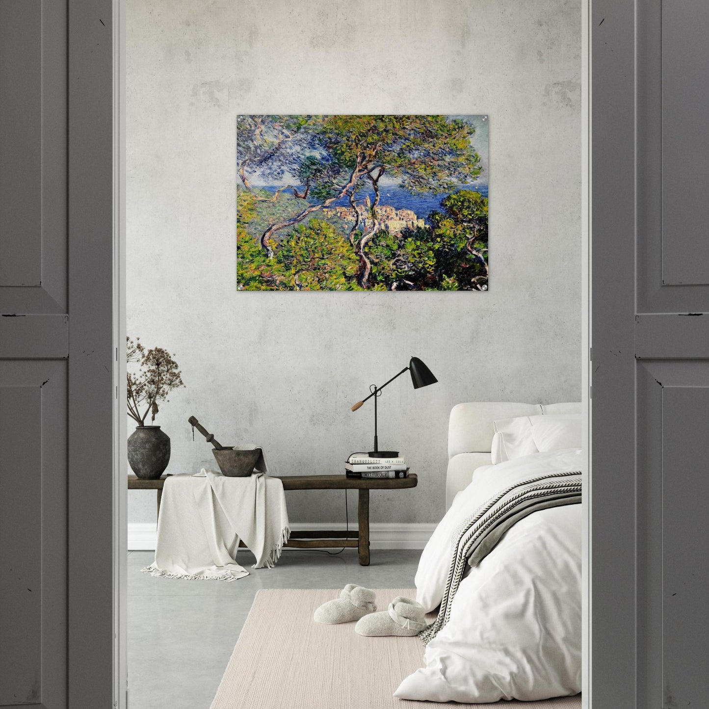 Bordighera - claude monet Acrylic Print - 70x100 cm / 28x40″ inches