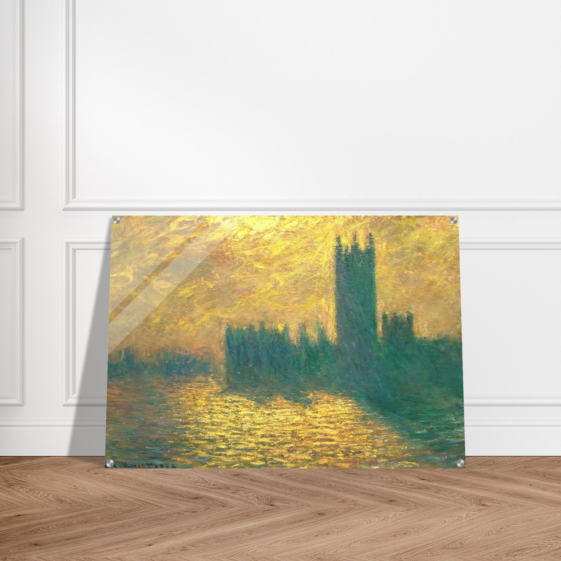 Houses of Parliament - claude monet Acrylic Print - 70x100 cm / 28x40″ inches