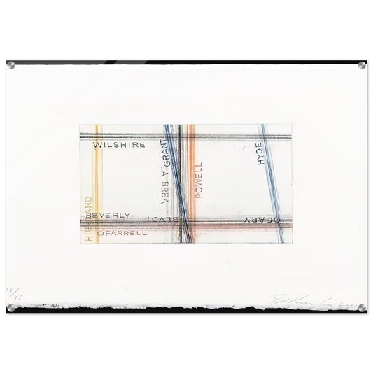 GRANT FROM LOS FRANCISCO SAN ANGELES PORTFOLIO - Edward Ruscha Acrylic Print - 70x100 cm / 28x40″ inches