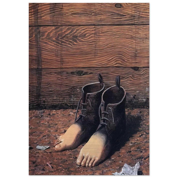 THE RED MODEL 1935 - Rene Magritte Brushed Aluminum Print - 70x100 cm / 28x40 inches | Rene Magritte Aluminum Print | Rene Magritte Prints
