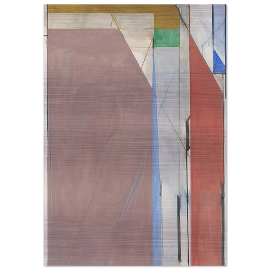 Ocean Park #70 - Richard Diebenkorn Brushed Aluminum Print - 70x100 cm / 28x40 inches | Richard Diebenkorn Aluminum Print | Richard Diebenkorn Prints