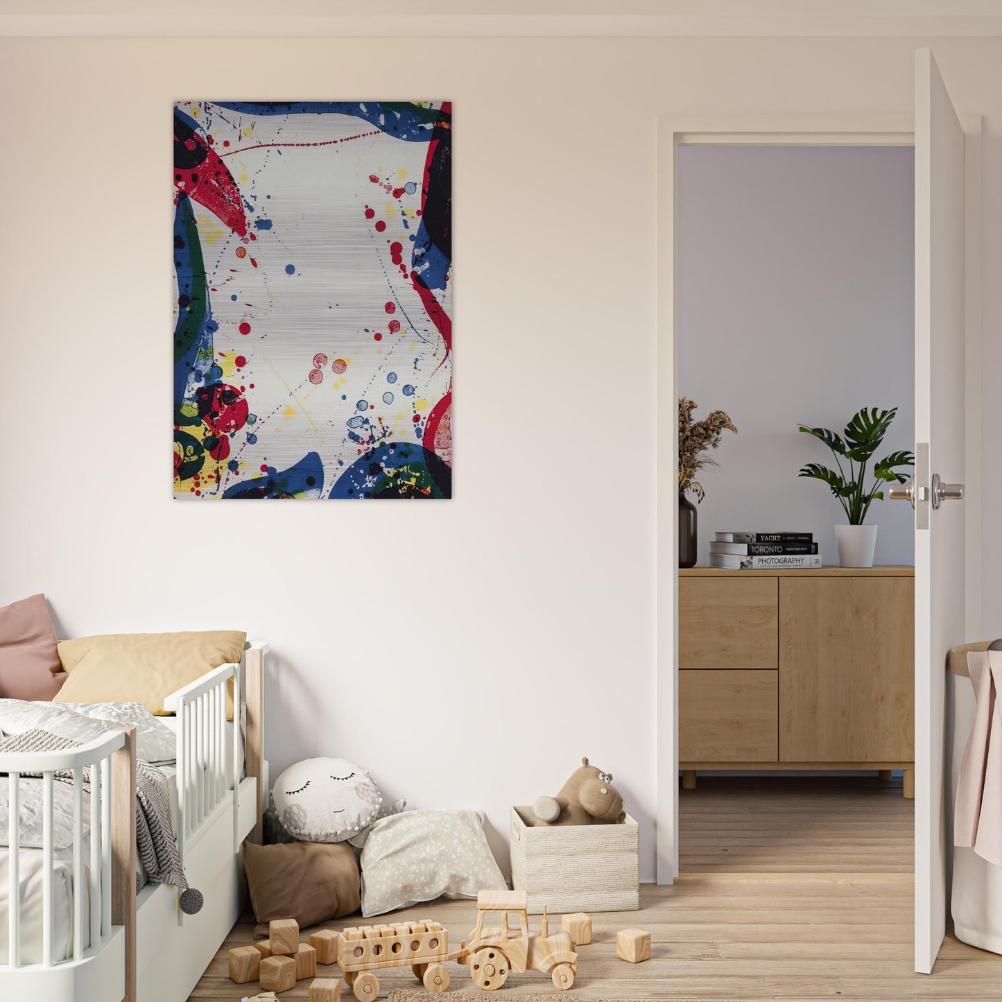 Sulfur Water - Sam Francis Brushed Aluminum Print - 70x100 cm / 28x40 inches | Sam Francis Aluminum Print | Sam Francis Prints