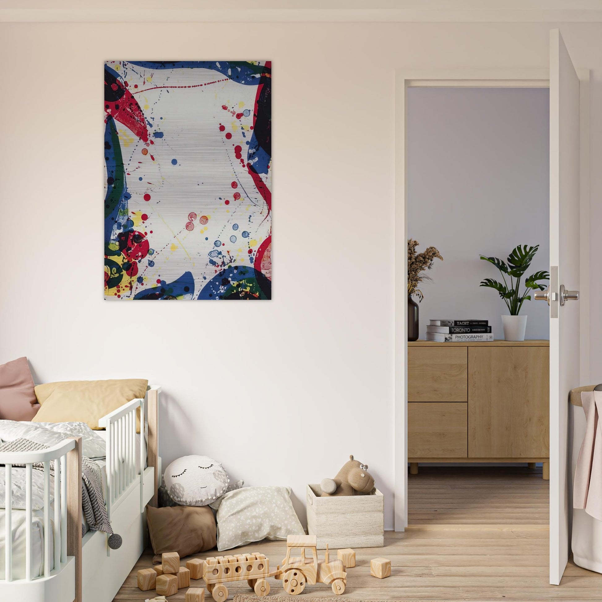 Sulfur Water - Sam Francis Brushed Aluminum Print - 70x100 cm / 28x40 inches | Sam Francis Aluminum Print | Sam Francis Prints