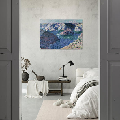 Rocks at Belle-Ile - claude monet Acrylic Print - 70x100 cm / 28x40″ inches