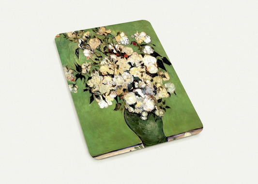 A Vase of Roses By Vincent van Gogh Pack of 10 Post Cards | Vincent van Gogh Post Cards | A6 (10.5 x 14.8 cm) - 4.1 x 5.8 inches