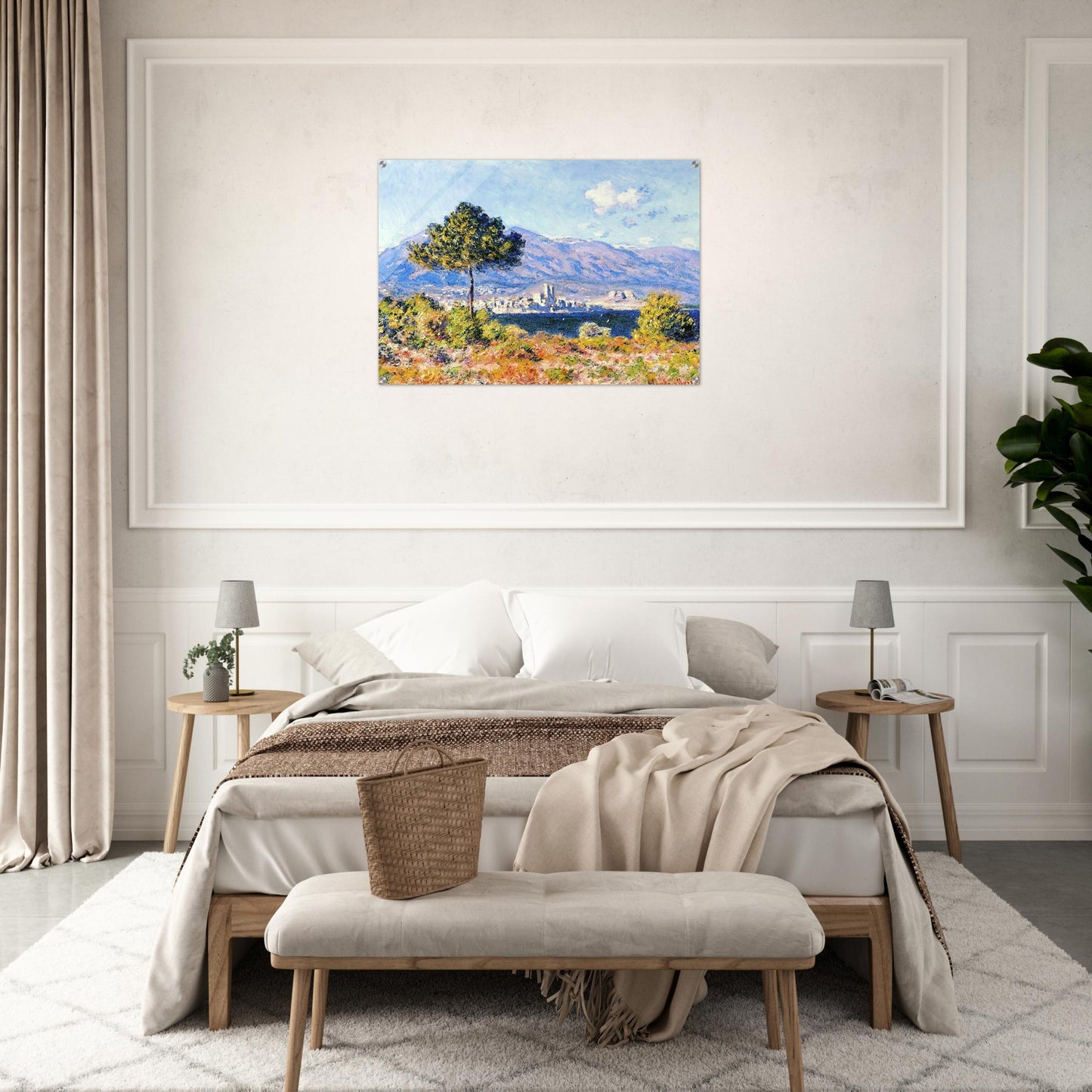 View of Antibes from the Plateau Notre-Dame - claude monet Acrylic Print - 70x100 cm / 28x40″ inches