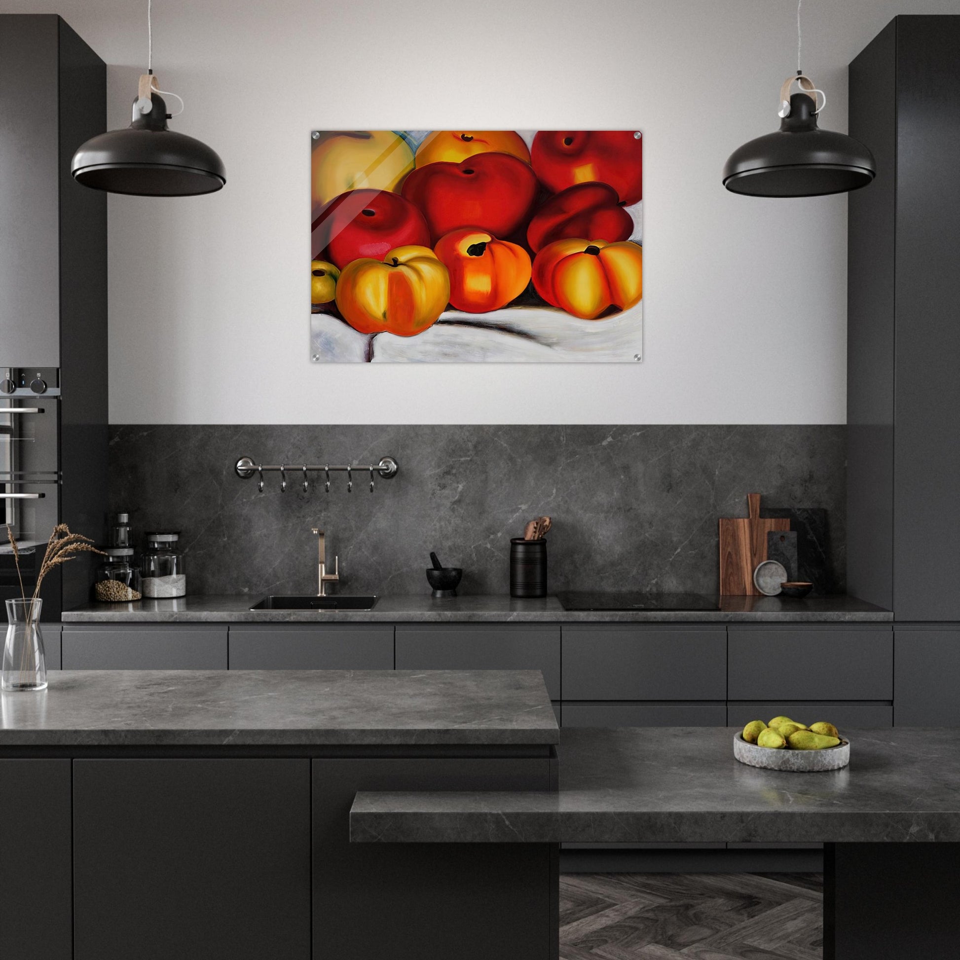 Apple Family II - Georgia O'Keeffe Acrylic Print - 70x100 cm / 28x40″ inches | Georgia O'Keeffe Wall Art | Georgia O'Keeffe Prints