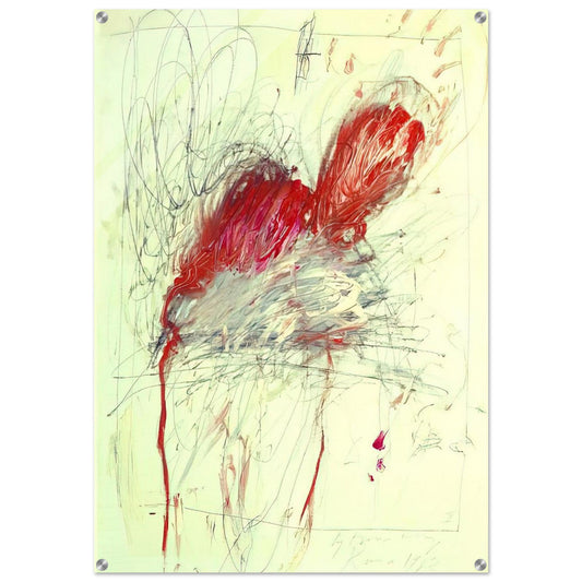 Leda and the Swan - Cy Twombly Acrylic Print - 70x100 cm / 28x40″ inches | Cy Twombly Wall Art | Cy Twombly Prints