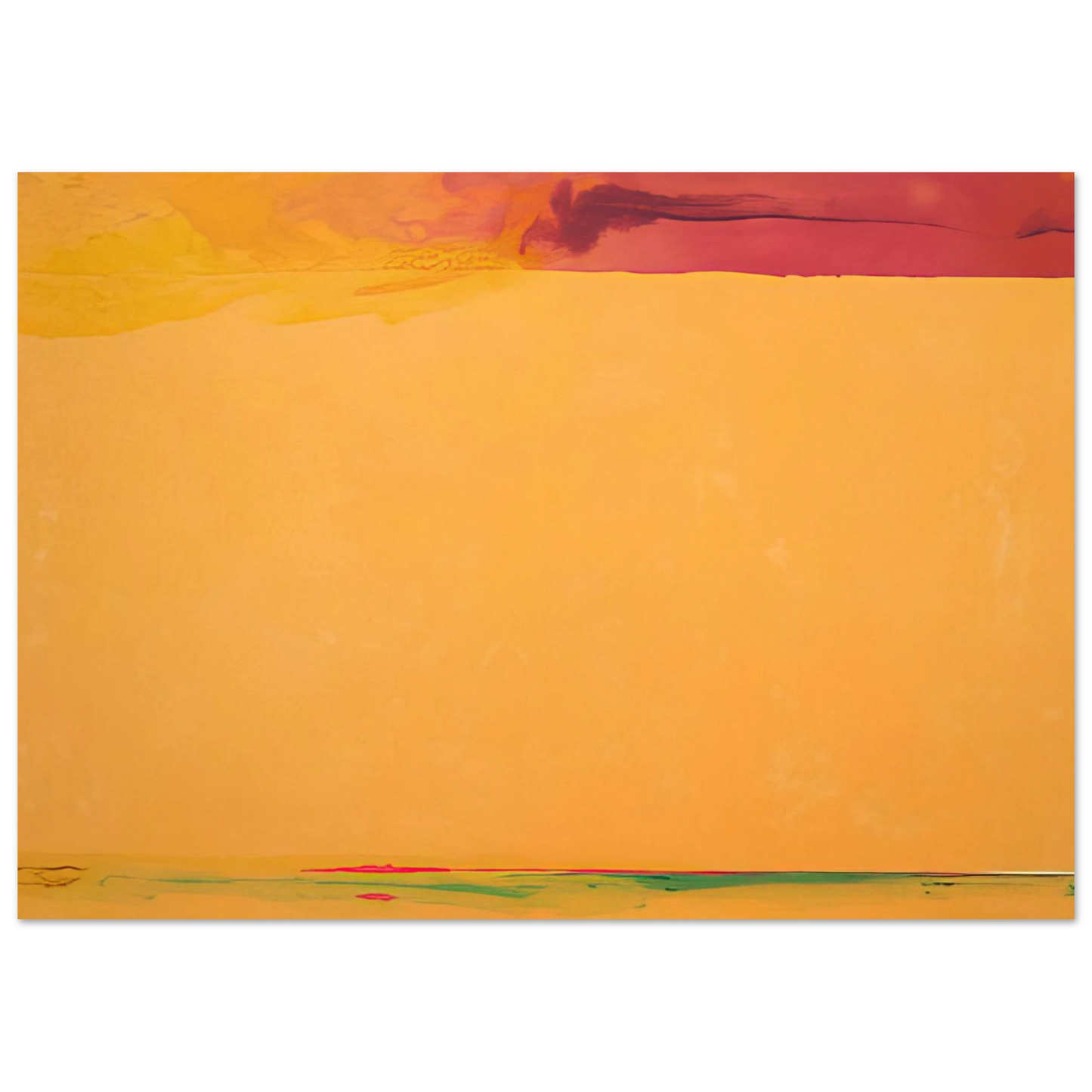 Helen Frankenthaler - Southern Exposure - 2005 Wall art - 27x35 cm / 11x14 inches - Premium Wooden Framed Poster With Fine Art Paper - White frame