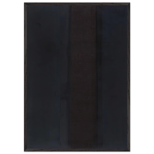 Umber Blue - 1987 - Yun Hyong-keun Framed Art Print – Black Wooden Frame - Default Title - -Framed Art Print