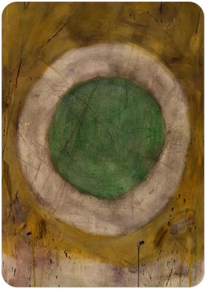 Green Glow - 1958 By Gene Davis Pack of 10 Post Cards | Gene Davis Post Cards | A6 (10.5 x 14.8 cm) - 4.1 x 5.8 inches