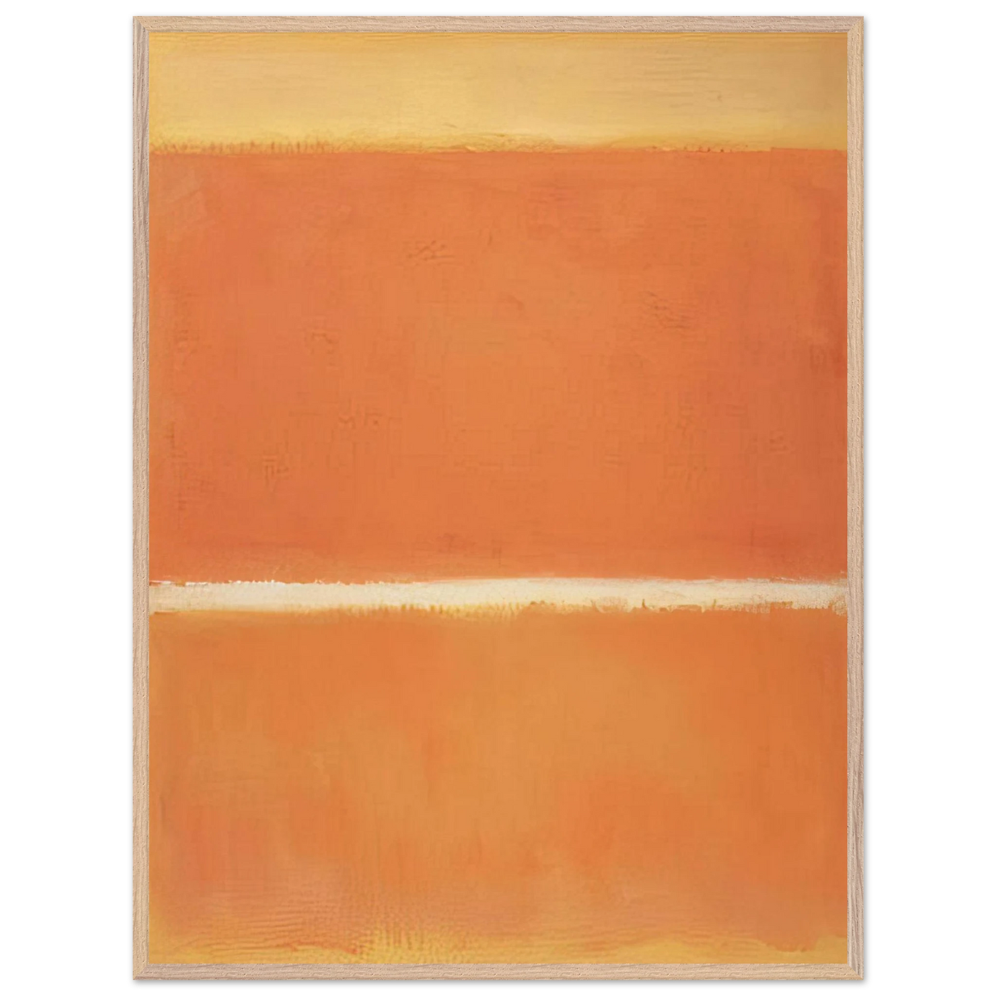 Mark Rothko - No.11 - 1963 Wall Art - 30x40 cm / 12x16 inches - Premium Wooden Framed Poster With Fine Art Paper - Wood frame