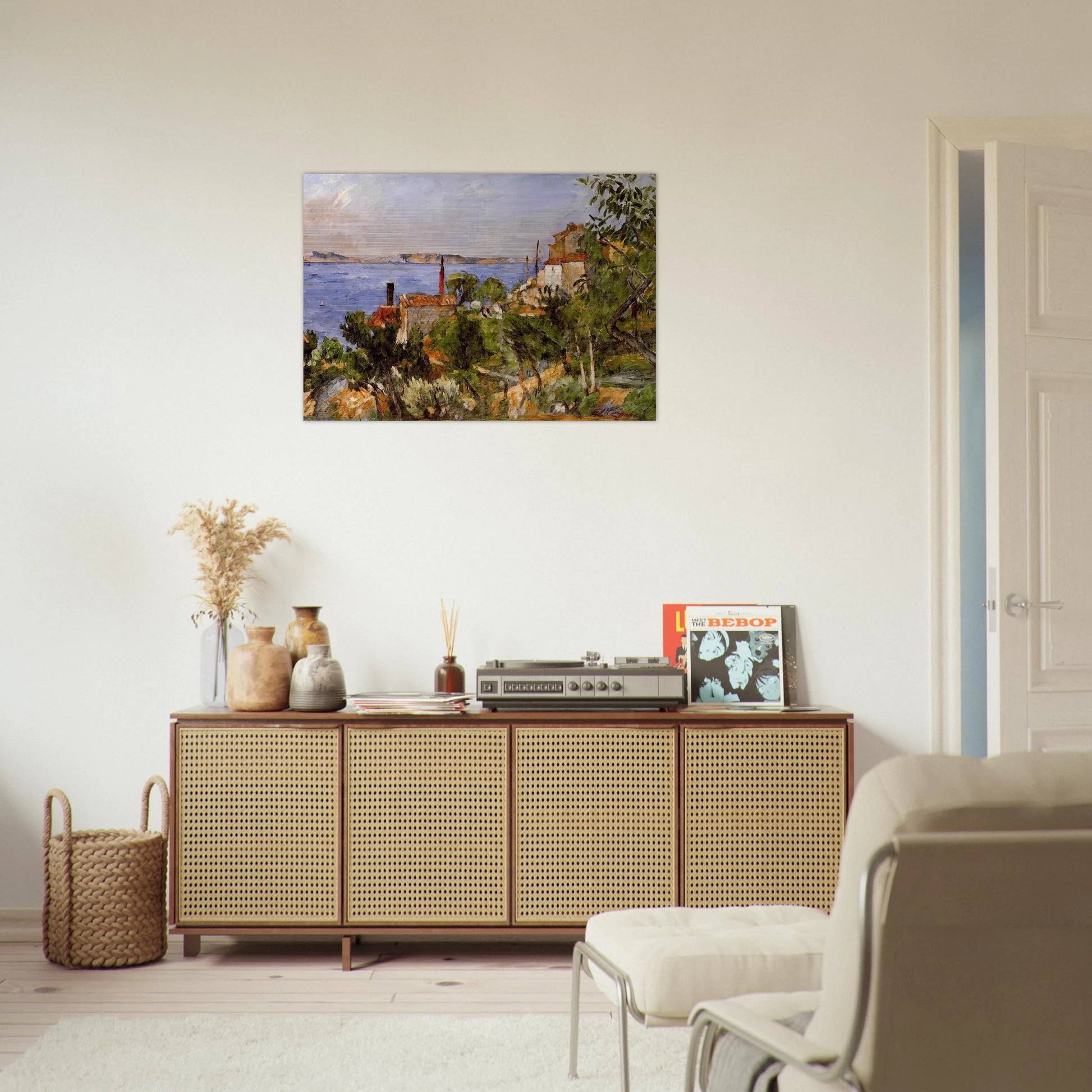 Landscape. Study after Nature - Paul Cézanne Brushed Aluminum Print - 70x100 cm / 28x40 inches | Paul Cézanne Aluminum Print | Paul Cézanne Prints