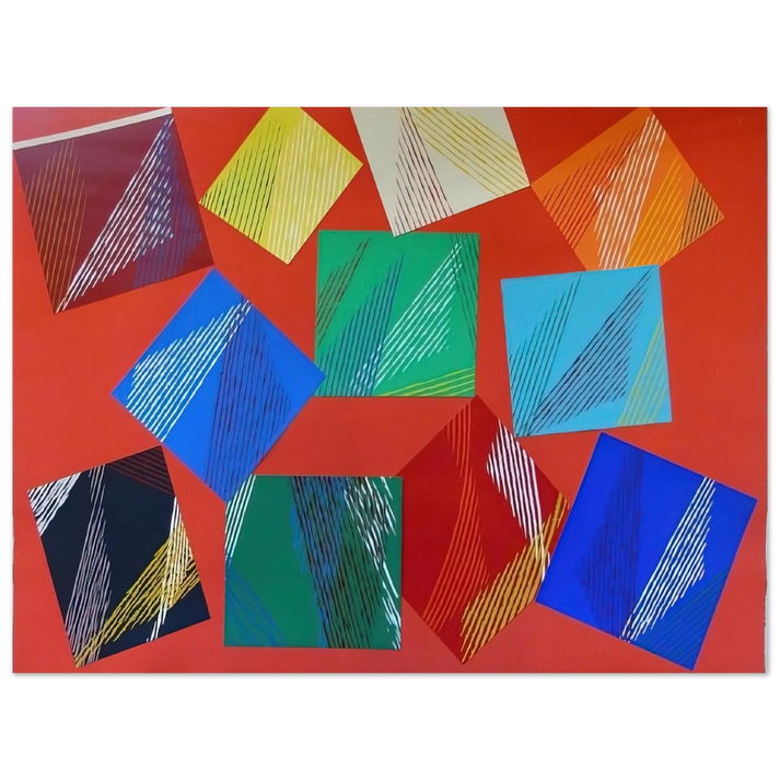 Piero Dorazio - Wig-Wam - 1991  75x100 cm / 30x40inches Fine Art Poster