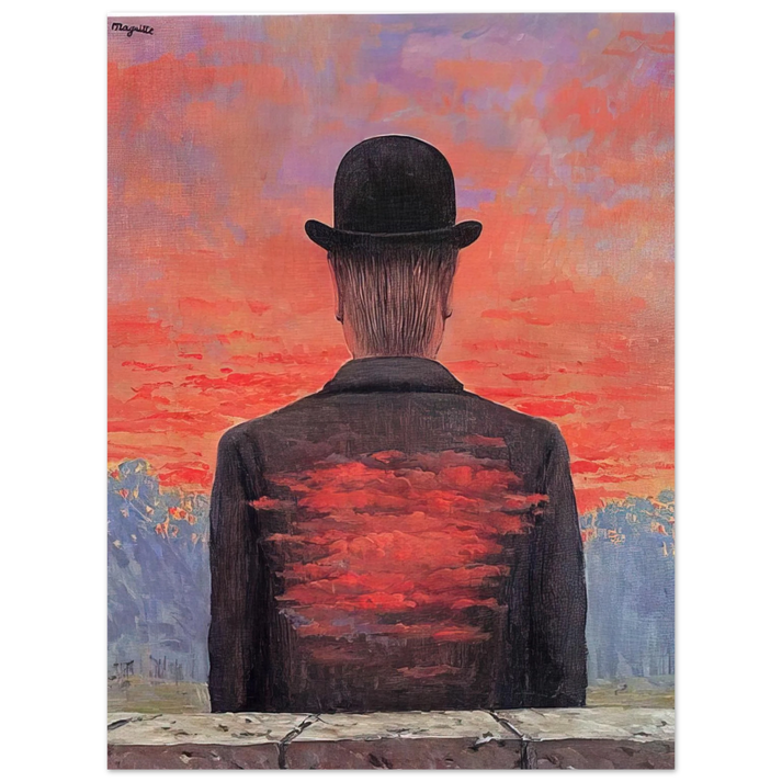 Rene Magritte - THE POET RECOMPENSED 1956  75x100 cm / 30x40inches Fine Art Poster