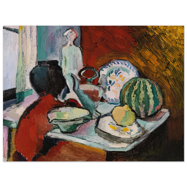 Henri Matisse - DISHES AND MELON 1907  75x100 cm / 30x40inches Fine Art Poster