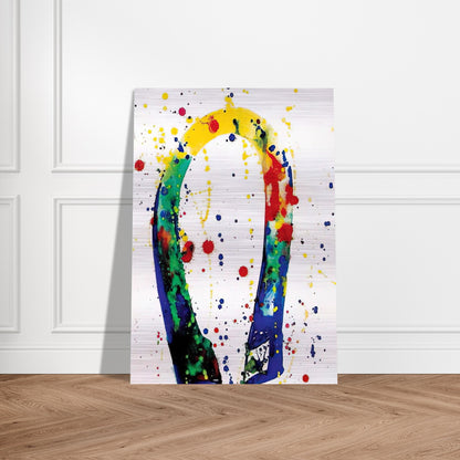 Sculpture Drawing Toyko  SF65-018  - Sam Francis Brushed Aluminum Print - 70x100 cm / 28x40 inches | Sam Francis Aluminum Print | Sam Francis Prints