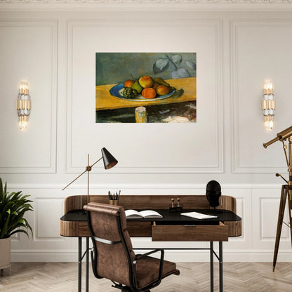 Apples, Pears and Grapes - Paul Cézanne Brushed Aluminum Print - 70x100 cm / 28x40 inches | Paul Cézanne Aluminum Print | Paul Cézanne Prints