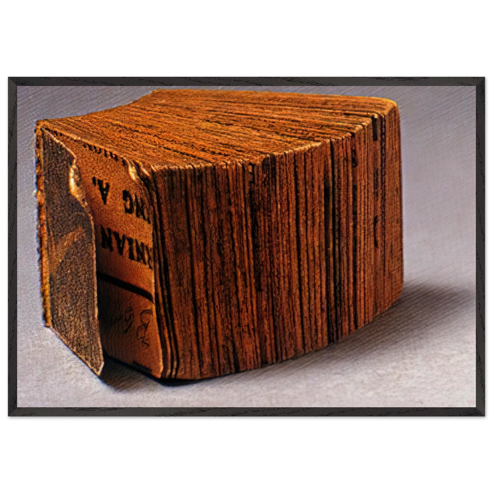 Daily Mirror - 1961 - Dieter Roth 70x100 cm / 28x40 inches Framed Art Print – Black Wooden Frame