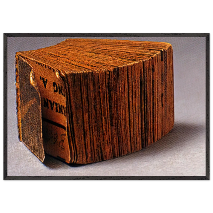 Daily Mirror - 1961 - Dieter Roth 70x100 cm / 28x40 inches Framed Art Print – Black Wooden Frame