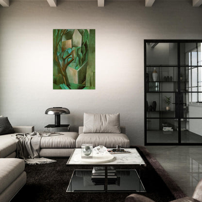 House in the garden - Pablo Picasso Brushed Aluminum Print - 70x100 cm / 28x40 inches | Pablo Picasso Aluminum Print | Pablo Picasso Prints
