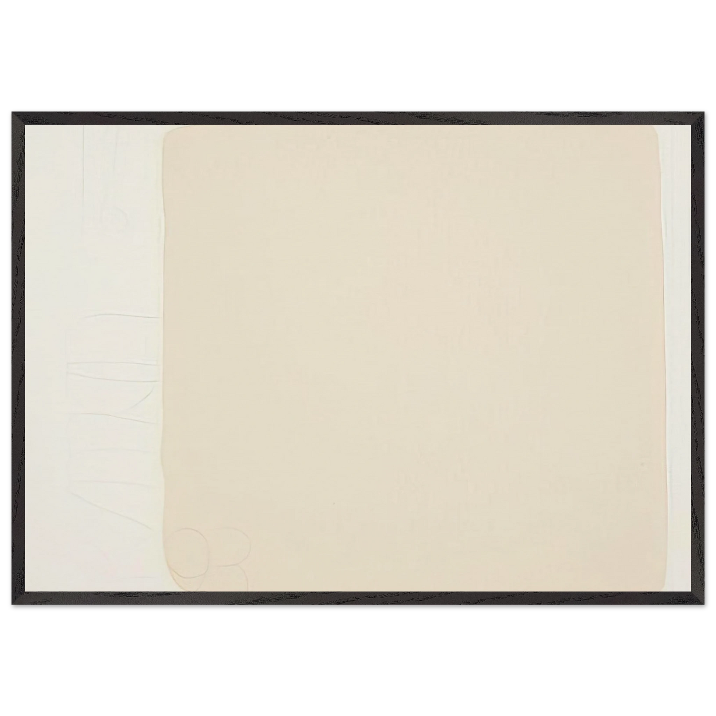 Untitled from BAM III - 1993 - Robert Ryman Framed Art Print – Black Wooden Frame - Default Title - -Framed Art Print