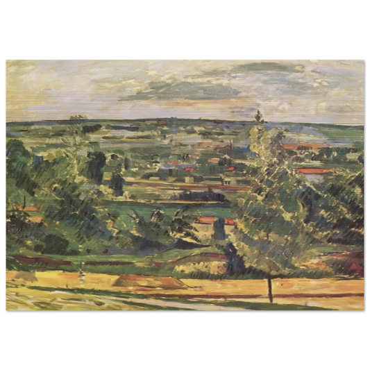 Landscape of the Jas de Bouffan - Paul Cézanne Brushed Aluminum Print - 70x100 cm / 28x40 inches | Paul Cézanne Aluminum Print | Paul Cézanne Prints