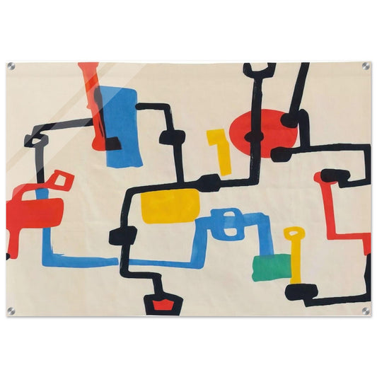 Oil Fields - Etel Adnan Acrylic Print - 70x100 cm / 28x40″ inches