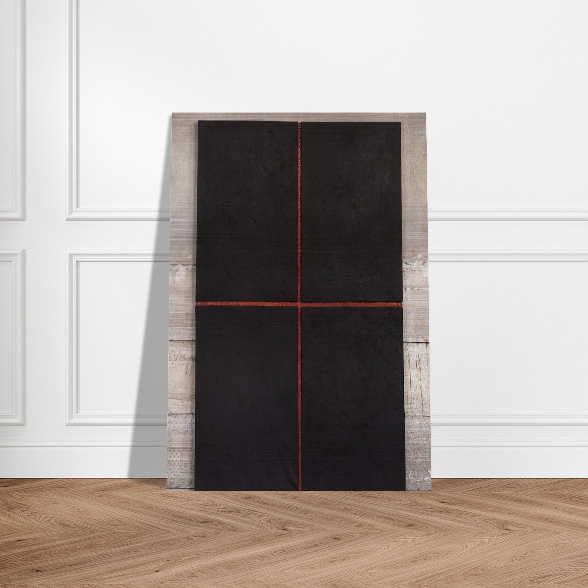 Untitled First Relief - 1961 - Donald Judd Brushed Aluminum Print - 70x100 cm / 28x40 inches | Donald Judd Aluminum Print | Donald Judd Prints