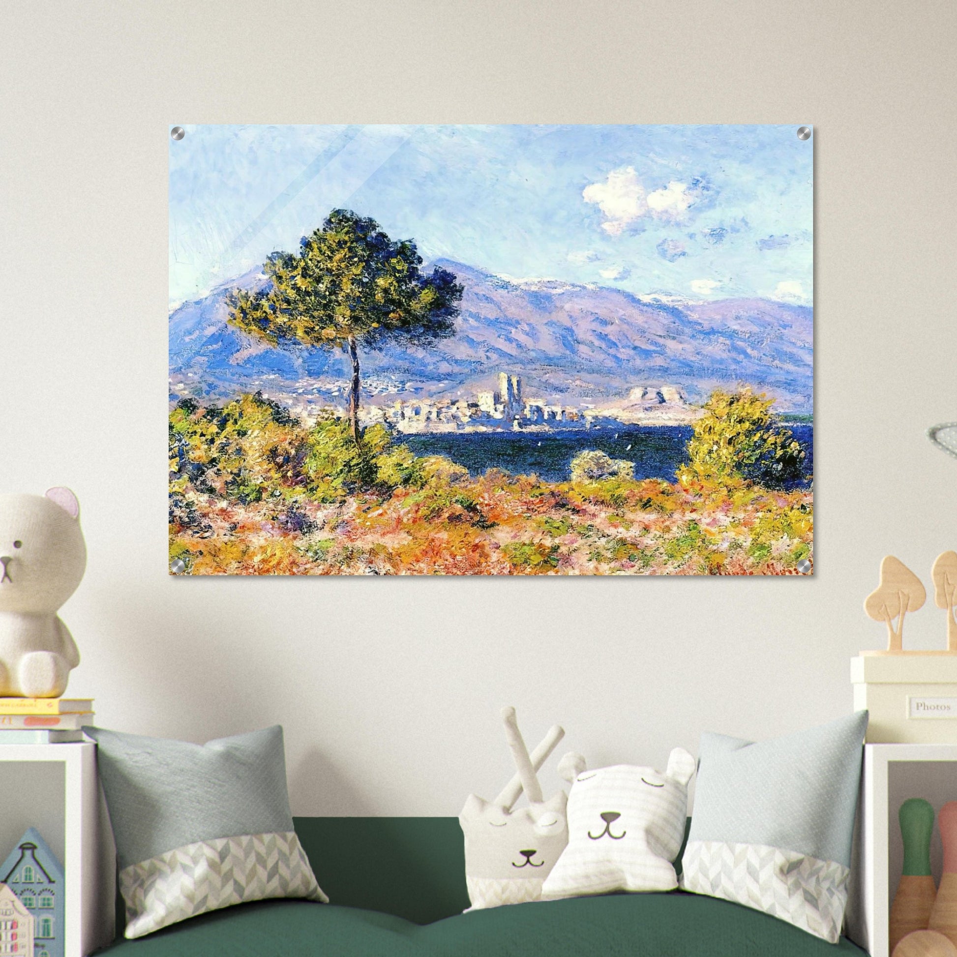 View of Antibes from the Plateau Notre-Dame - claude monet Acrylic Print - 70x100 cm / 28x40″ inches