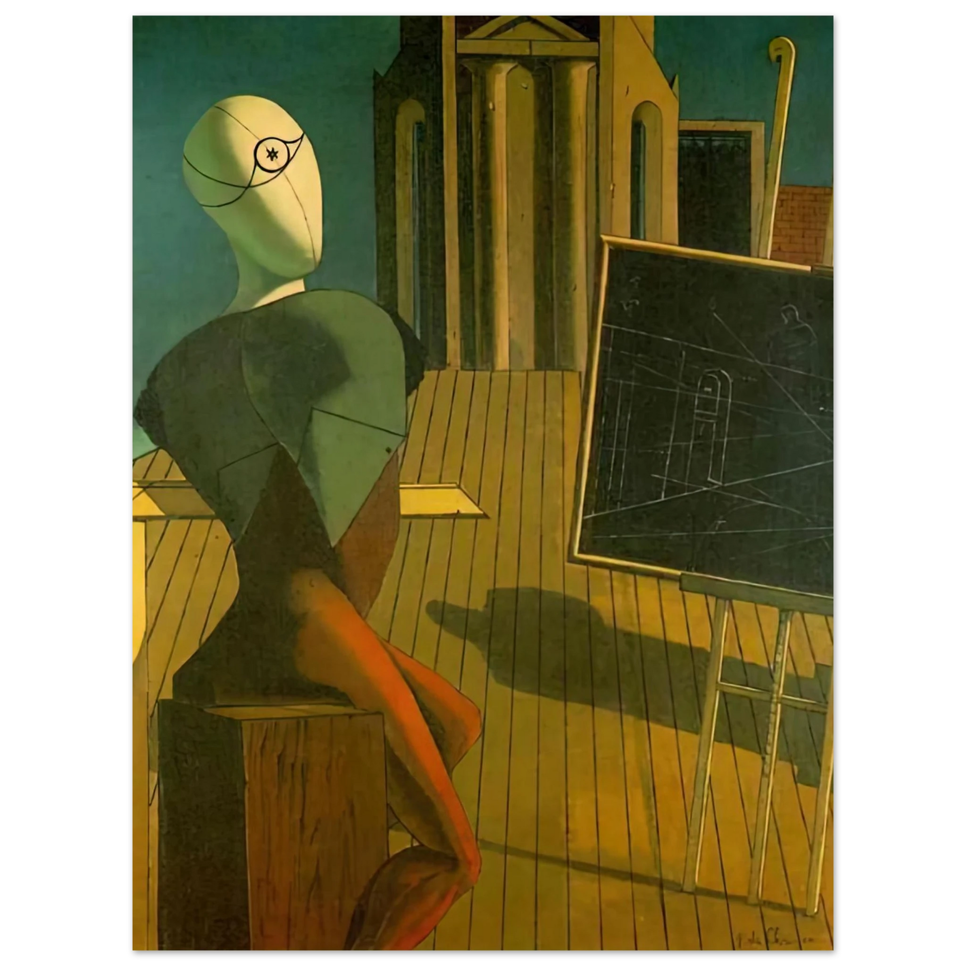 Giorgio de Chirico - THE PROFIT 1915 Fine Art Poster - Default Title