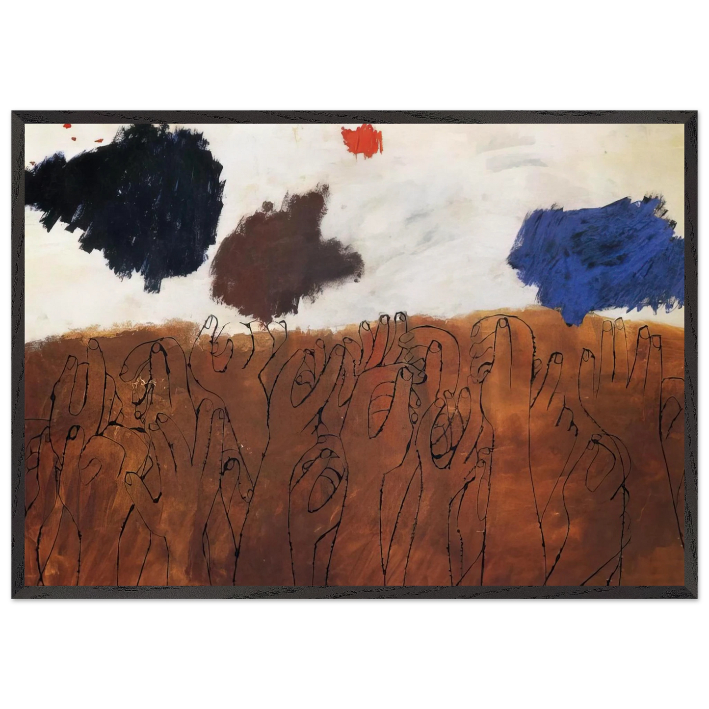 NOT DETECTED 29 - Ben Shahn Framed Art Print – Black Wooden Frame - Default Title - -Framed Art Print