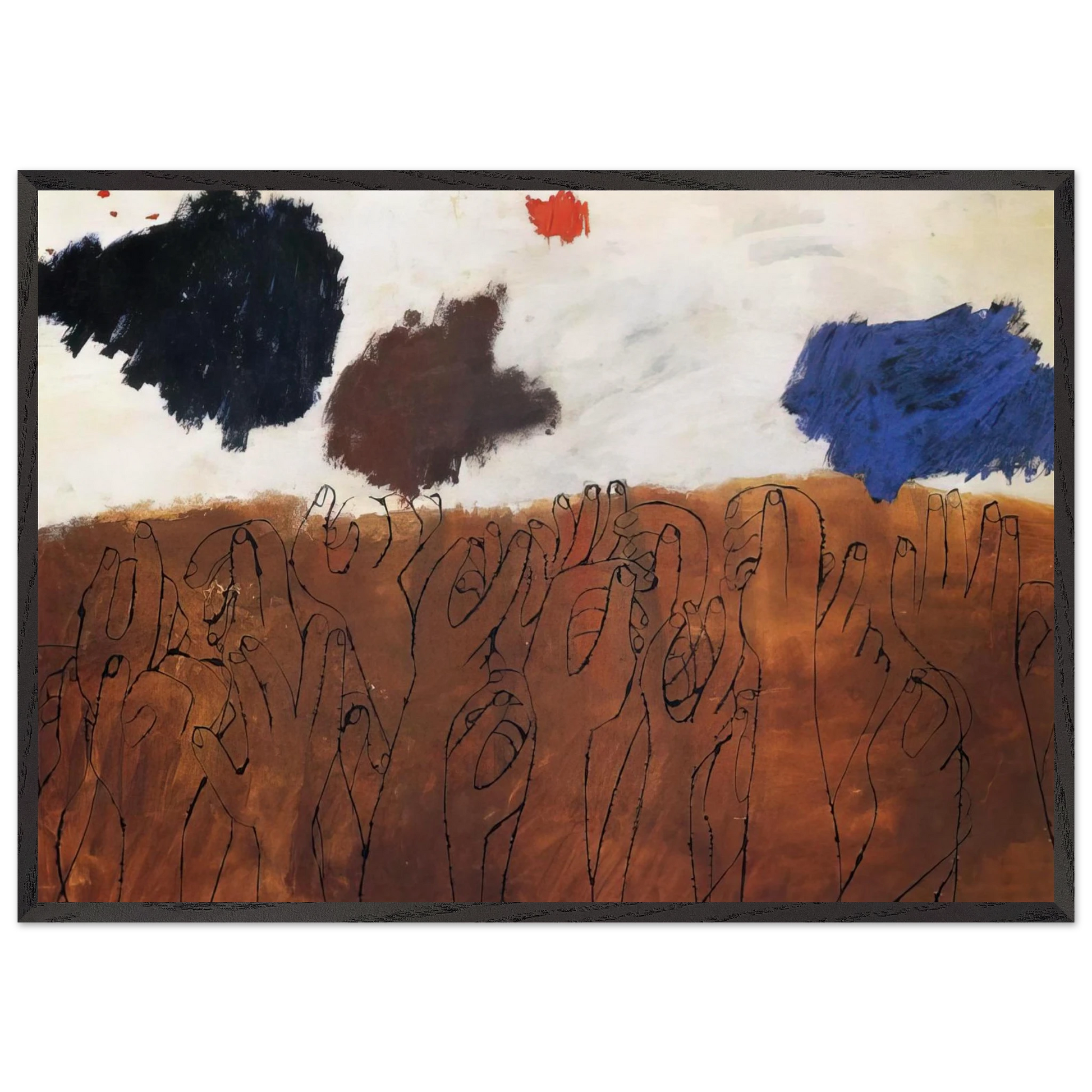 NOT DETECTED 29 - Ben Shahn Framed Art Print – Black Wooden Frame - Default Title - -Framed Art Print