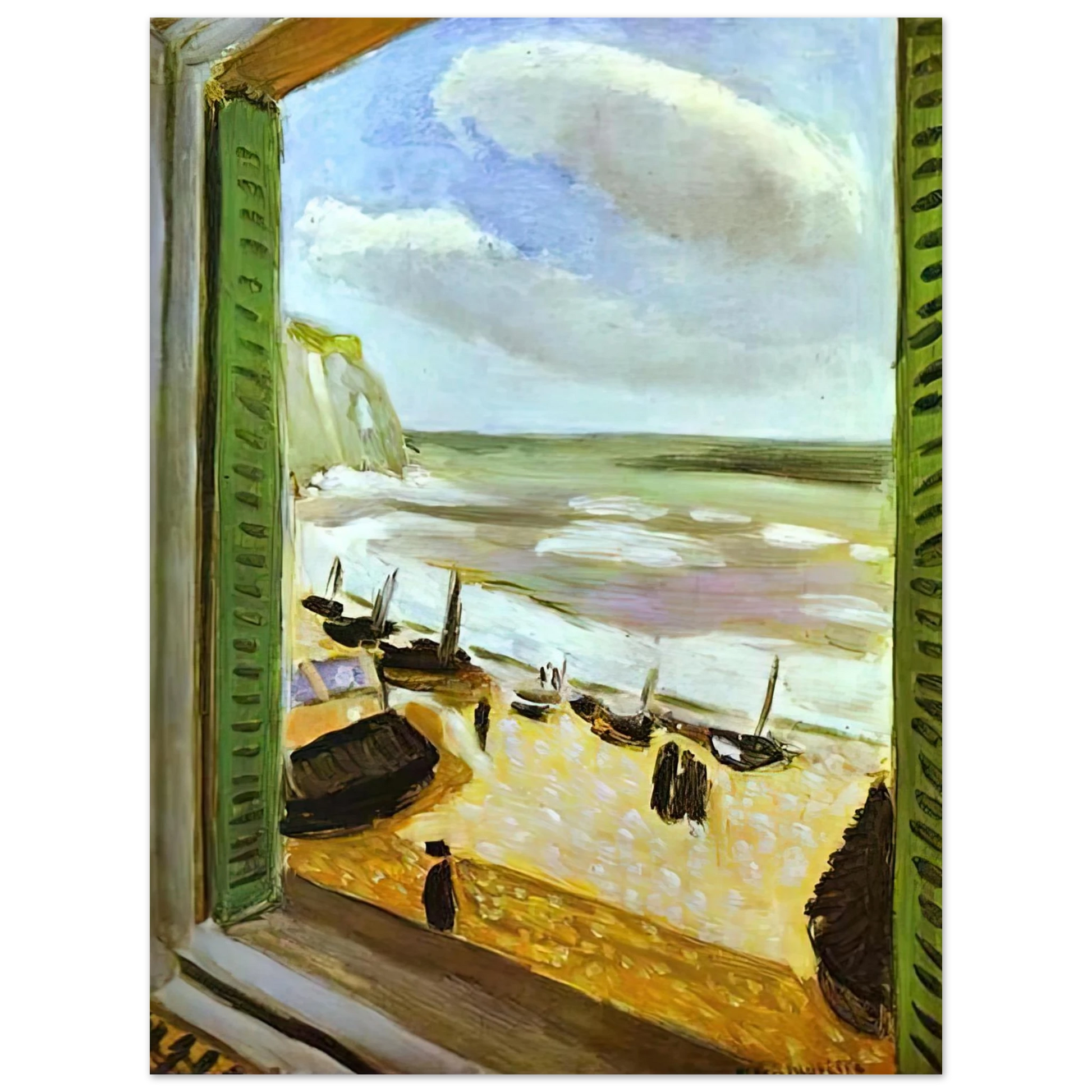 Henri Matisse - OPEN WINDOW AT COLLIOURE 1905 Fine Art Poster - Default Title