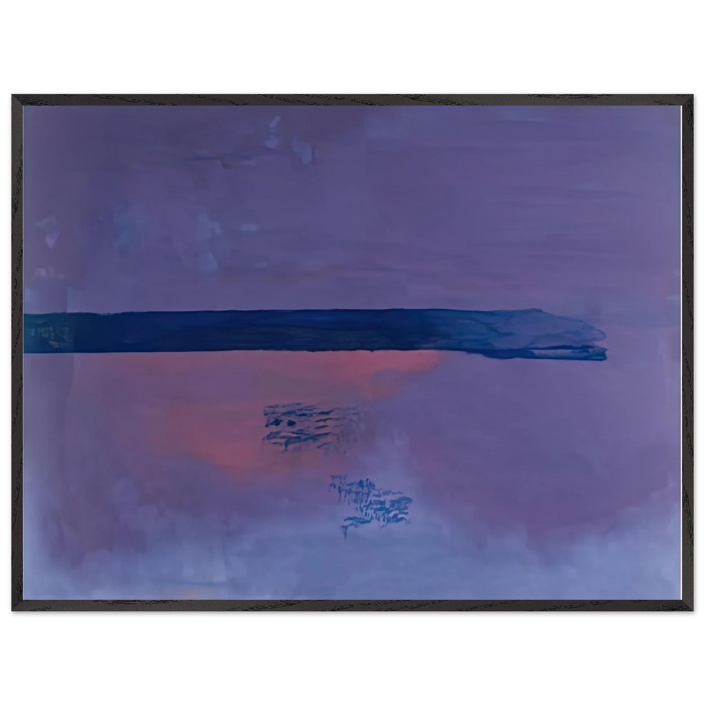 Helen Frankenthaler - Ebbing, 2002- Wall Art - 60x80 cm / 24x32 inches - Premium Wooden Framed Poster With Fine Art Paper - Black frame