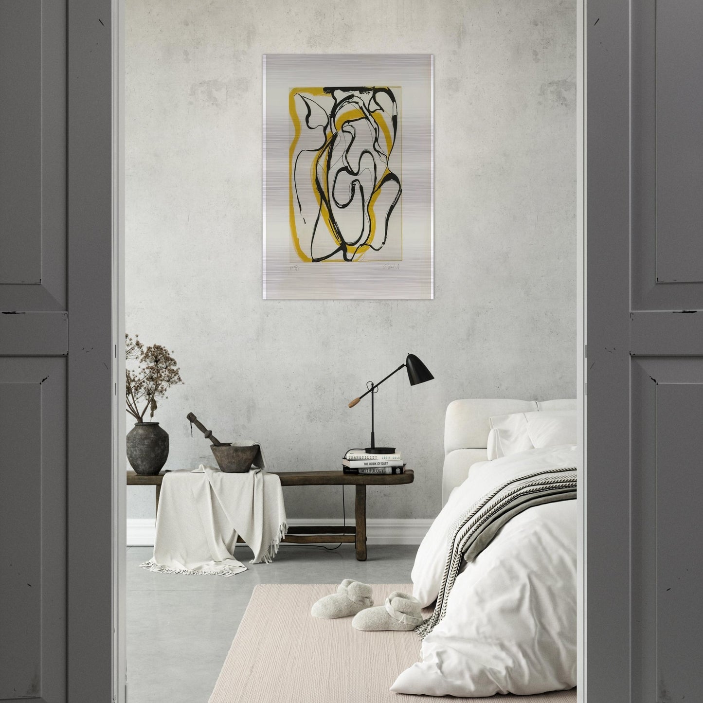 Untitled - Abstract Expressionism - Brice Marden Brushed Aluminum Print - 70x100 cm / 28x40 inches | Brice Marden Aluminum Print | Brice Marden Prints