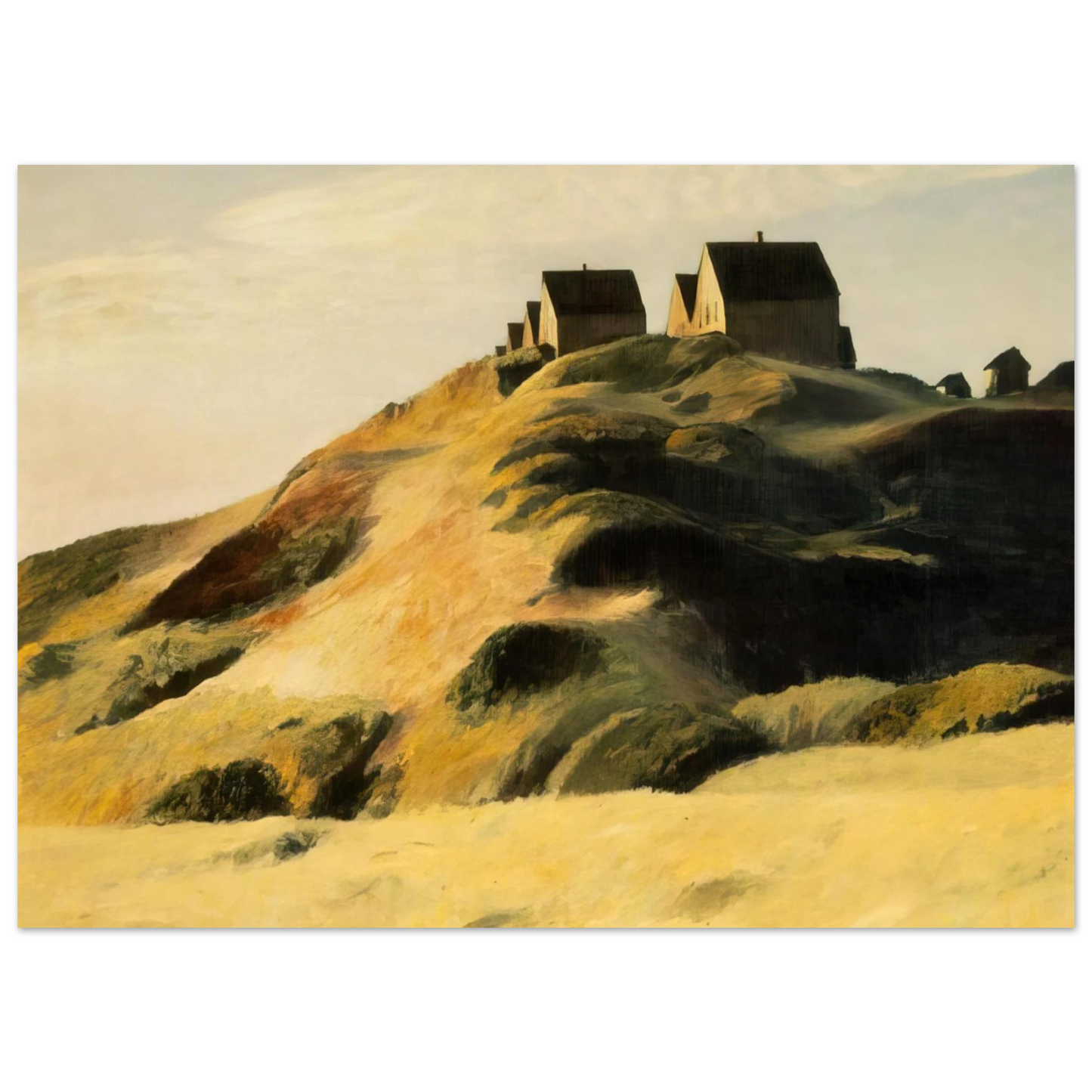 Edward Hopper - Corn Hill Fine Art Poster - 75x100 cm / 30x40 inches