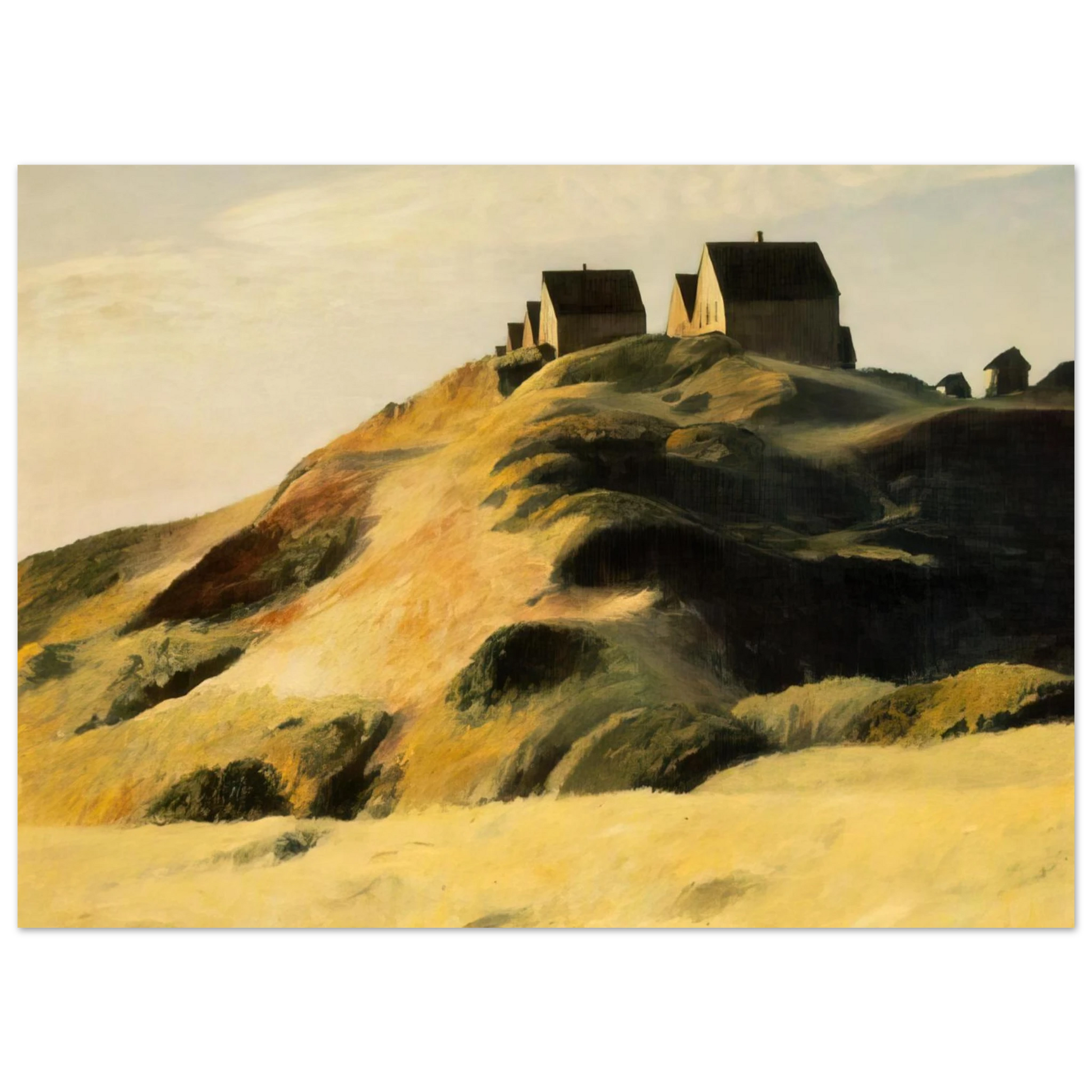 Edward Hopper - Corn Hill Fine Art Poster - 75x100 cm / 30x40 inches