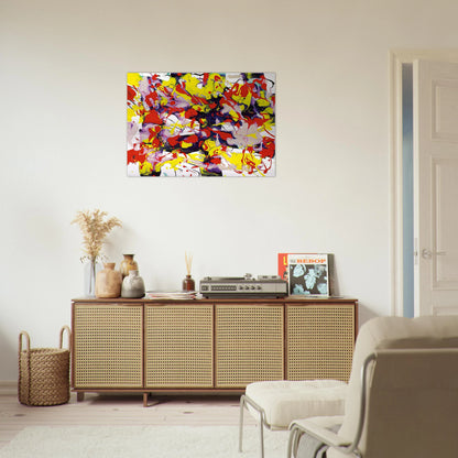 Untitled  SFP94-69  SFF 1743  - Sam Francis Brushed Aluminum Print - 70x100 cm / 28x40 inches | Sam Francis Aluminum Print | Sam Francis Prints