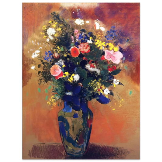 Odilon Redon - LARGE BOUQUET OF WILD FLOWERS Fine Art Poster - Default Title