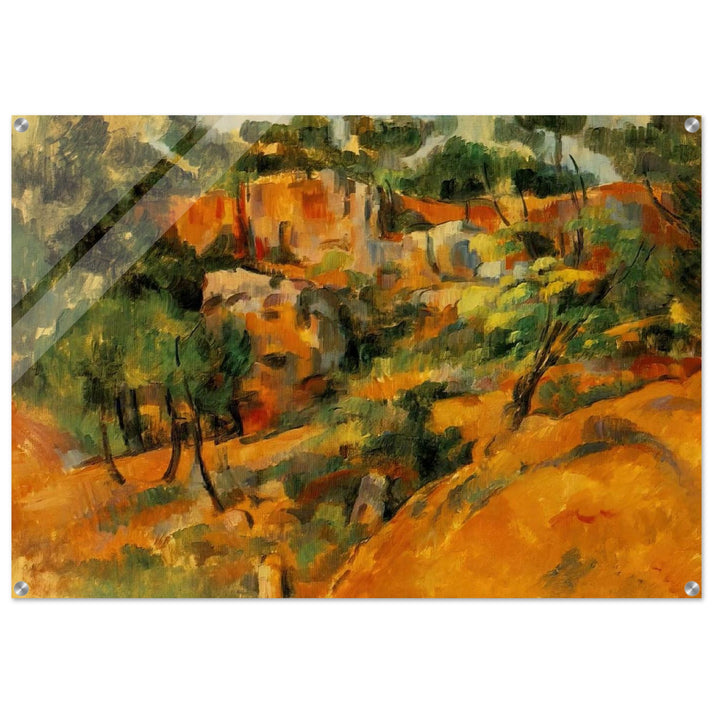 Corner of Quarry - Paul Cézanne Acrylic Print - 70x100 cm / 28x40″ inches | Paul Cézanne Wall Art | Paul Cézanne Prints