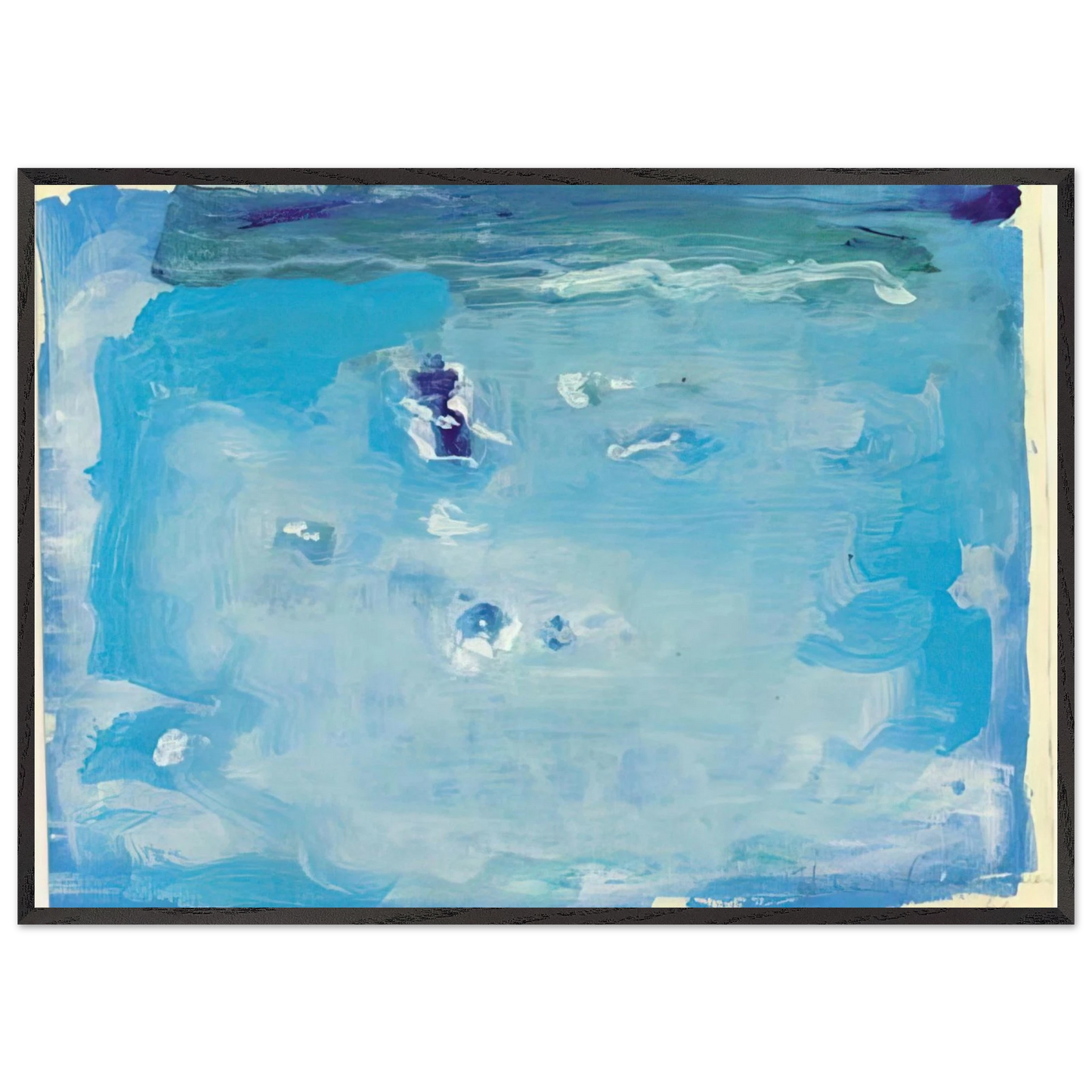 Helen Frankenthaler - Untitled - Color Field Painting, Lyrical Abstraction Wall art - 20x25 cm / 8x10 inches - Fine Art Poster - -