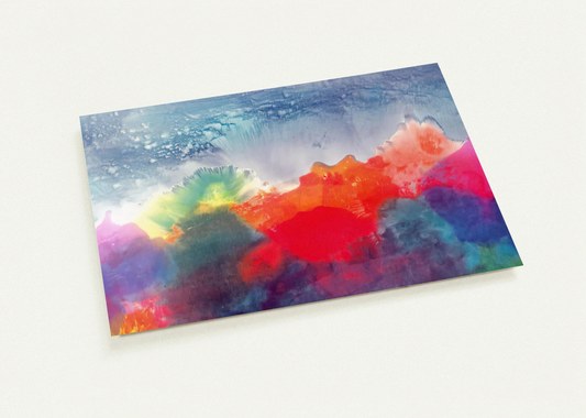 Nightfall - 1994 By Ronnie Landfield Pack of 10 Post Cards | Ronnie Landfield Post Cards | A6 (10.5 x 14.8 cm) - 4.1 x 5.8 inches